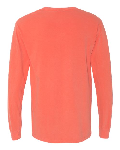 Unisex Garment-Dyed Heavyweight Long Sleeve T-Shirt – Back