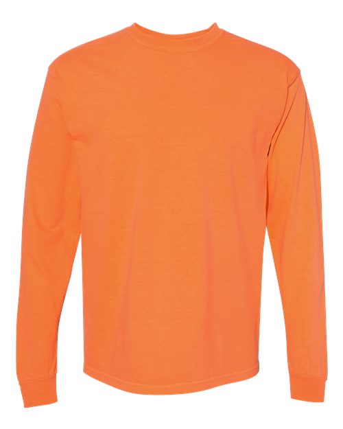 Unisex Garment-Dyed Heavyweight Long Sleeve T-Shirt – Front