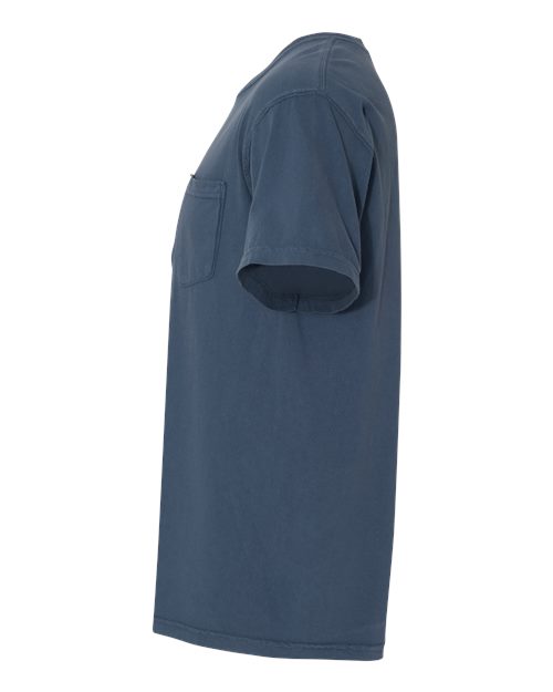 Unisex Garment-Dyed Heavyweight Pocket T-Shirt – Detail