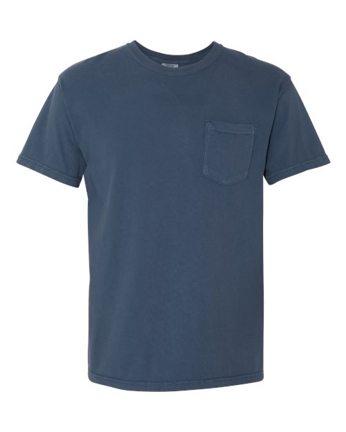Unisex Garment-Dyed Heavyweight Pocket T-Shirt – Front