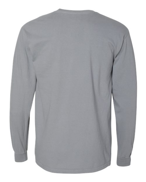 Unisex Garment-Dyed Heavyweight Long Sleeve Pocket T-Shirt – Back