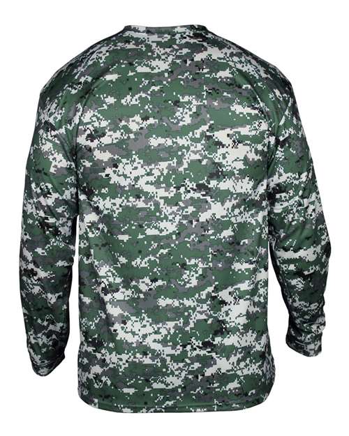 Men's Digital Camo Long Sleeve T-Shirt – Back