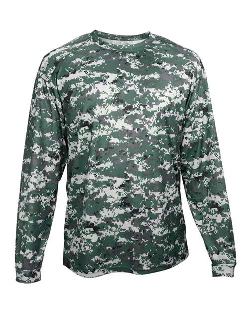 Men's Digital Camo Long Sleeve T-Shirt – Front