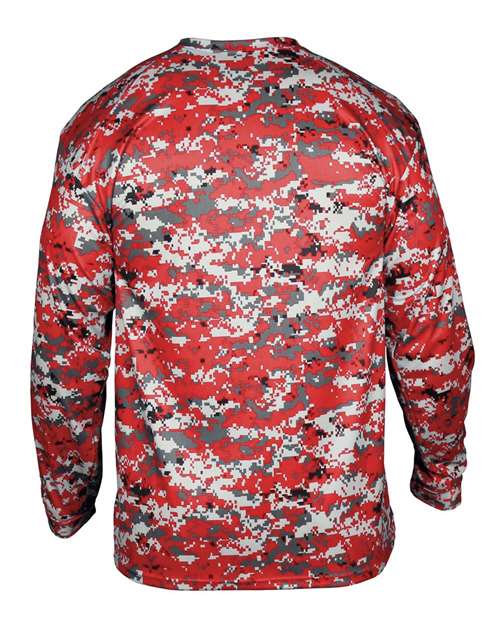 Youth Digital Camo Long Sleeve T-Shirt – Back