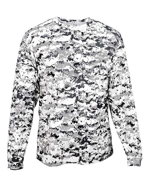 Youth Digital Camo Long Sleeve T-Shirt – Front