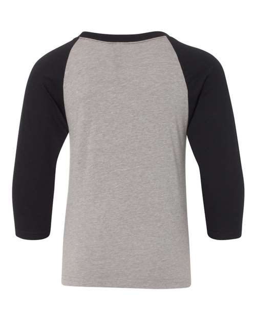 Youth CVC Three-Quarter Sleeve Raglan Tee – Back