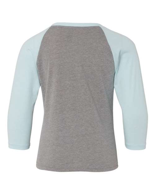 Youth CVC Three-Quarter Sleeve Raglan T-Shirt – Back