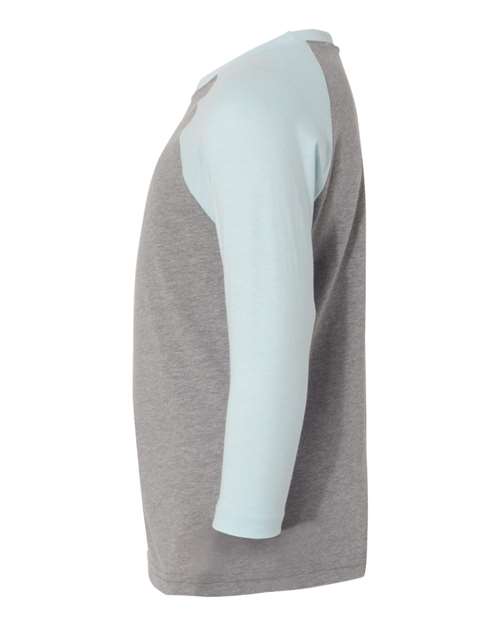 Youth CVC Three-Quarter Sleeve Raglan T-Shirt – Detail