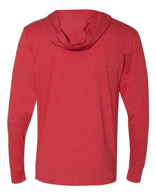 Unisex Triblend Hooded Long Sleeve Pullover T-Shirt – Back
