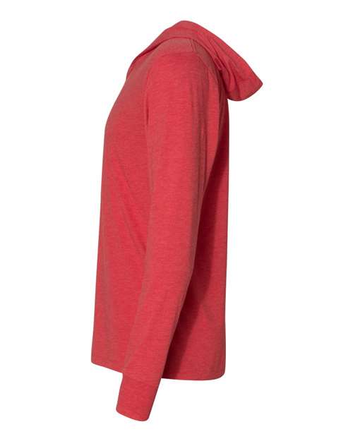 Unisex Triblend Hooded Long Sleeve Pullover T-Shirt – Detail