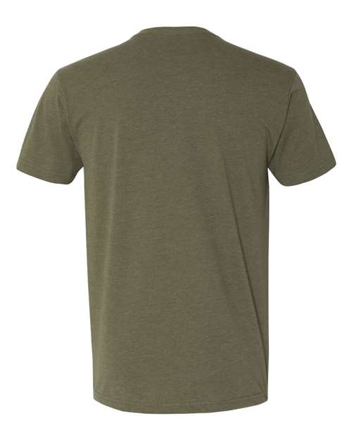 Unisex CVC V-Neck Tee – Back