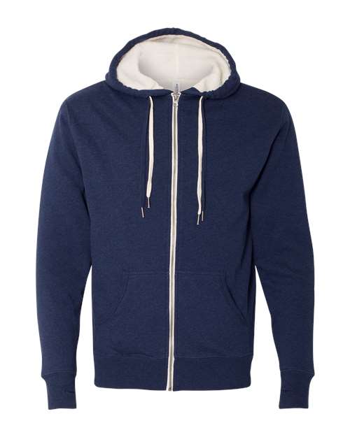 Unisex Sherpa-Lined Hooded Sweatshirt – Front