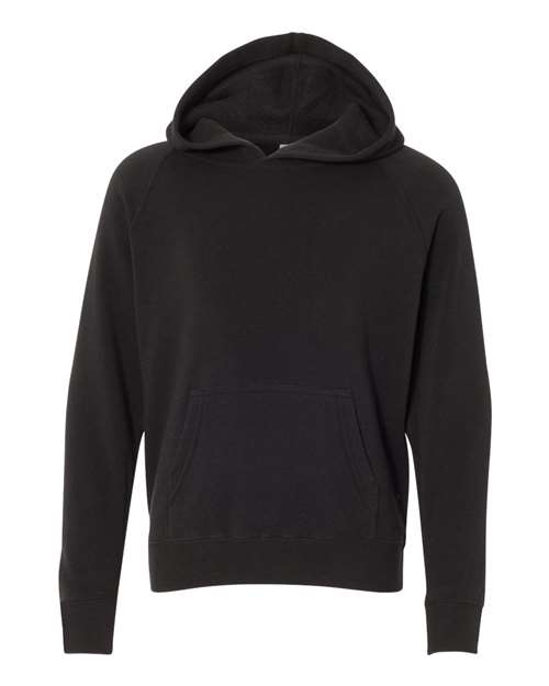 Youth Lightweight Special Blend Raglan Hooded Sweatshirt – Front