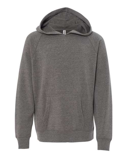 Youth Lightweight Special Blend Raglan Hooded Sweatshirt – Front