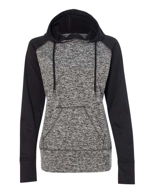 Women’s Colorblocked Cosmic Fleece Hooded Sweatshirt – Front