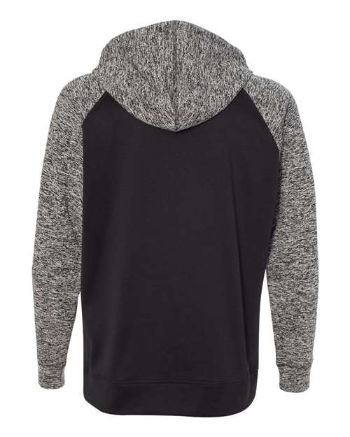 Men's Colorblocked Cosmic Fleece Hooded Sweatshirt – Back