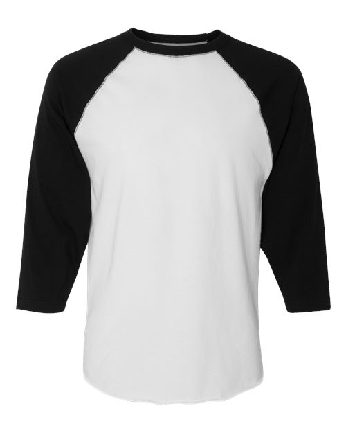 Unisex Baseball Fine Jersey Three-Quarter Sleeve Tee – Front