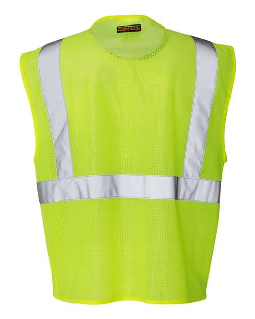 Unisex Clear ID Vest with Zipper Closure – Back