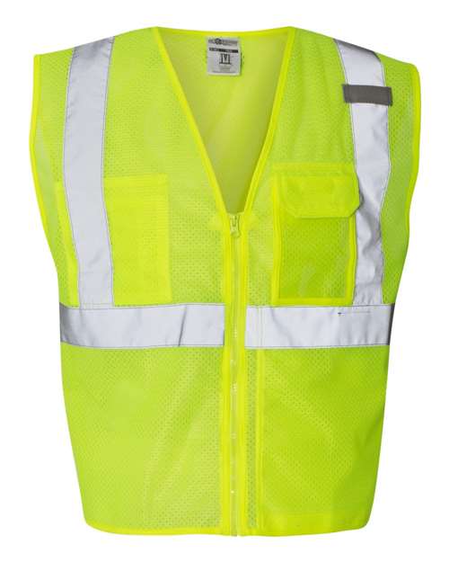 Unisex Clear ID Vest with Zipper Closure