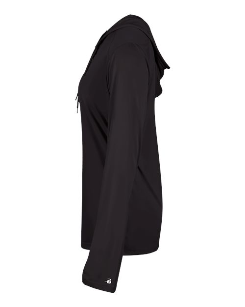 Women's B-Core Hooded Long Sleeve T-Shirt – Detail