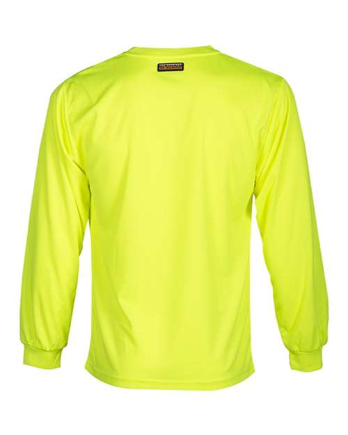 Unisex Microfiber Polyester Long Sleeve T-Shirt – Back