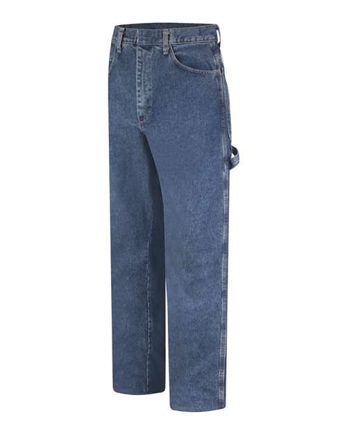 Men's Flame Resistant Pre-Washed Denim Dungaree – Side