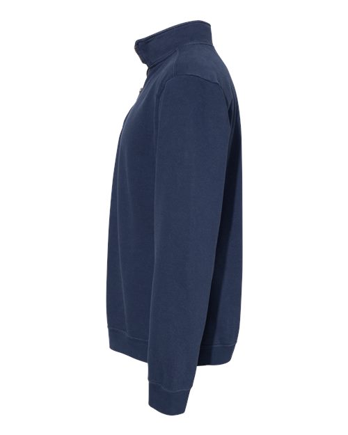 Unisex Garment-Dyed Quarter-Zip Sweatshirt – Detail