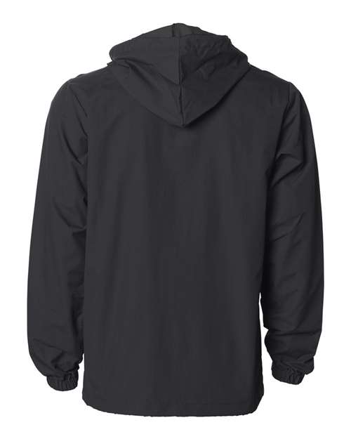 Men's Water-Resistant Hooded Windbreaker – Back