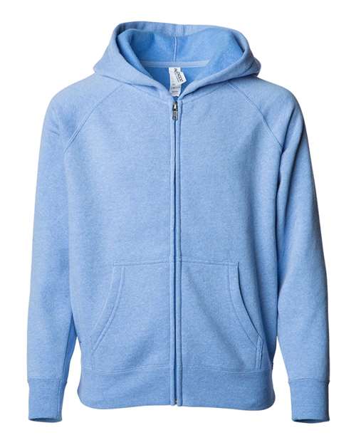 Toddler Lightweight Special Blend Raglan Zip Hood – Front