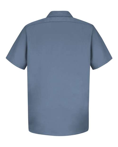 Men's Tall Cotton Short Sleeve Uniform Shirt – Back
