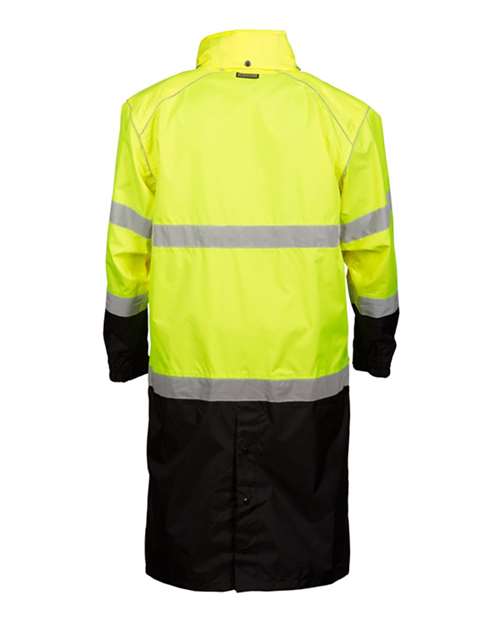 Unisex Premium Brilliant Series® Long Rain Coat – Back