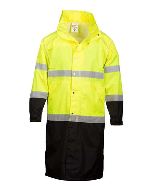 Unisex Premium Brilliant Series® Long Rain Coat – Front
