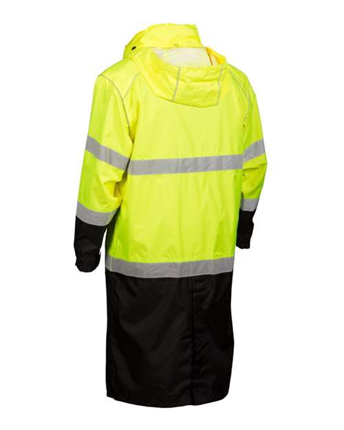 Unisex Premium Brilliant Series® Long Rain Coat – Side