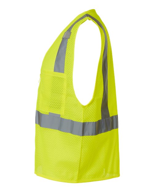 Unisex Single Pocket Zipper Mesh Vest – Detail