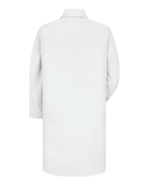 Unisex Tall Button Front Lab Coat – Back