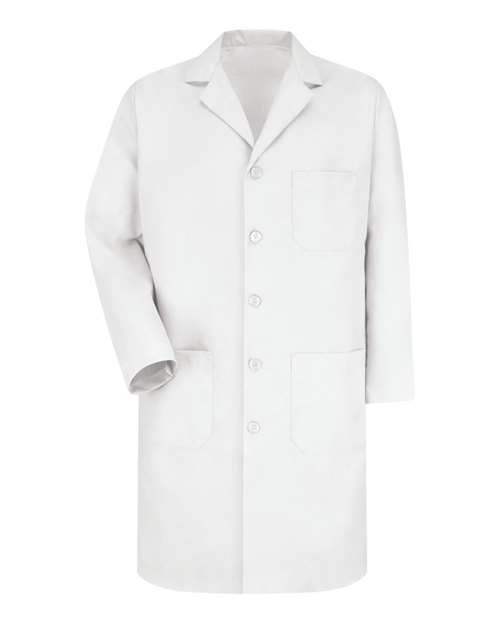 Unisex Tall Button Front Lab Coat – Front