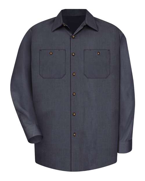 Men's Industrial Long Sleeve Work Shirt – Front