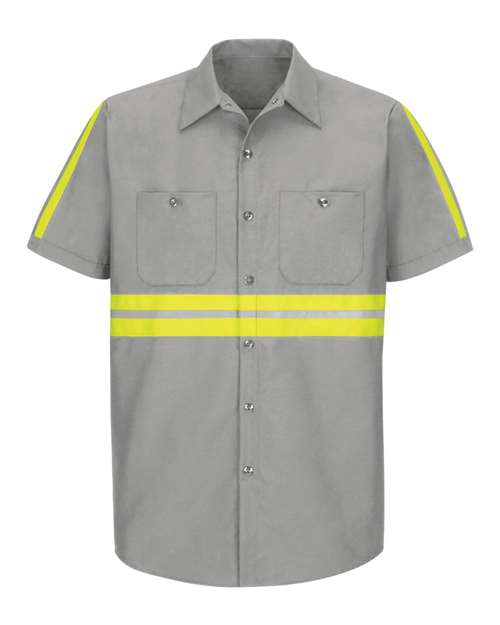 Men's Enhanced Visibility Industrial Work Shirt – Front