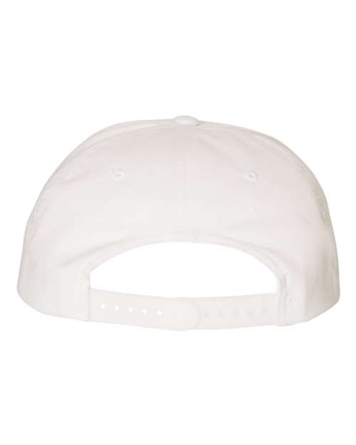 Lightly-Structured Five-Panel Snapback Cap – Back