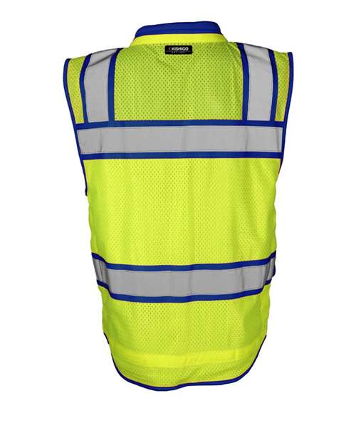 Men's Color Contrast High Performance Surveyors Vest – Back