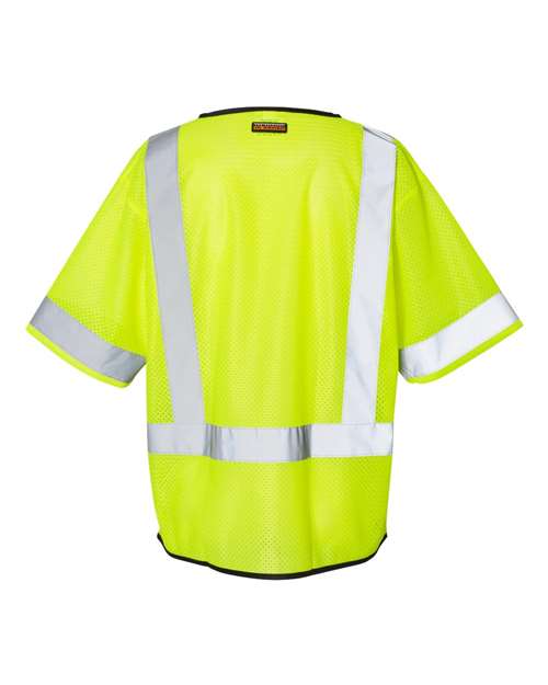Unisex Economy Single Pocket Zipper Vest – Back