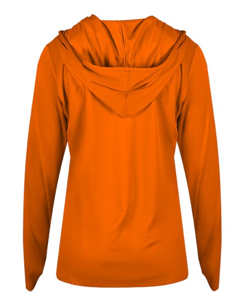 Women's B-Core Hooded Long Sleeve T-Shirt – Back