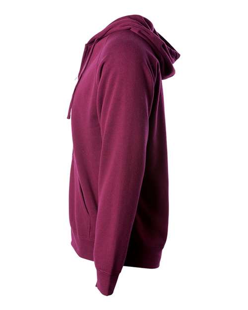 Unisex Special Blend Raglan Full-Zip Hooded Sweatshirt – Side
