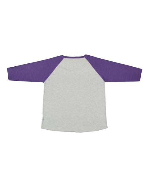 Women's Curvy Collection Baseball Three-Quarter Sleeve Tee – Back