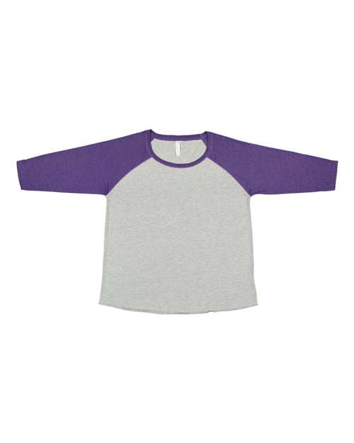 Women's Curvy Collection Baseball Three-Quarter Sleeve Tee