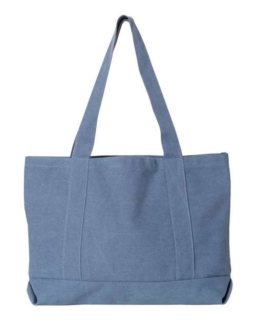 Seaside Cotton Pigment Dyed Resort Tote – Back