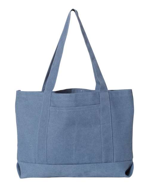 Seaside Cotton Pigment Dyed Resort Tote – Front