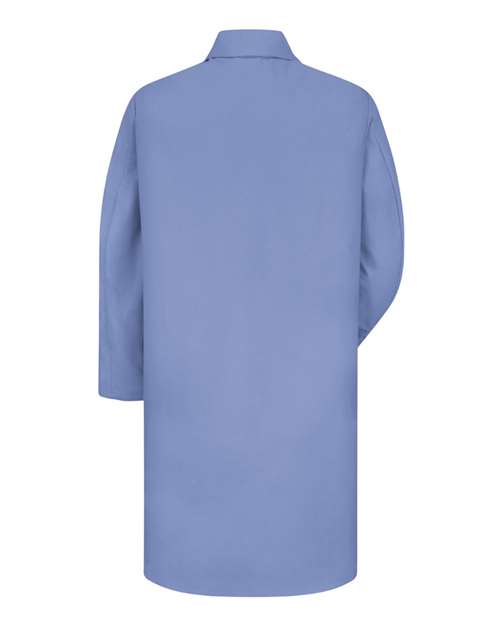Unisex Extended Sizes Button Front Lab Coat – Back