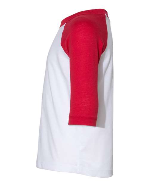 Toddler Three-Quarter Sleeve Baseball Tee – Detail