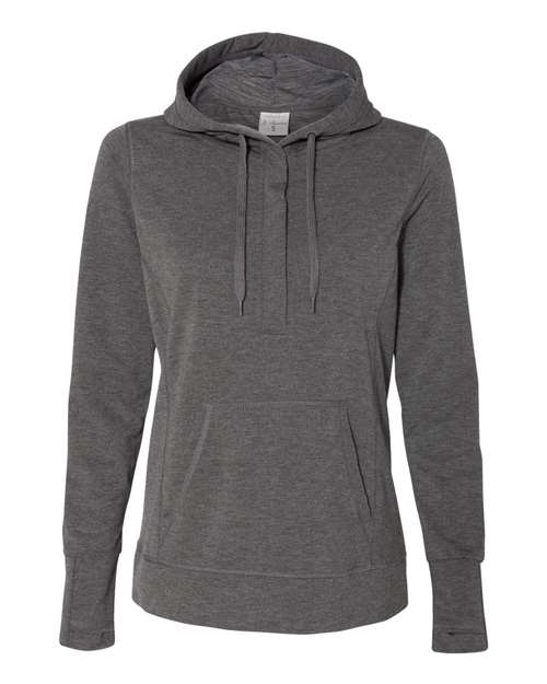 Women’s Omega Stretch Snap-Placket Hooded Sweatshirt – Front
